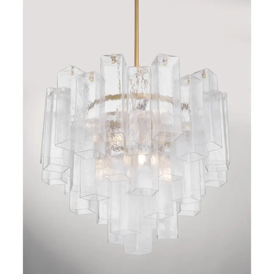 Torvento 25.25" 9-Light Pendant in Legacy Brass - Image 6