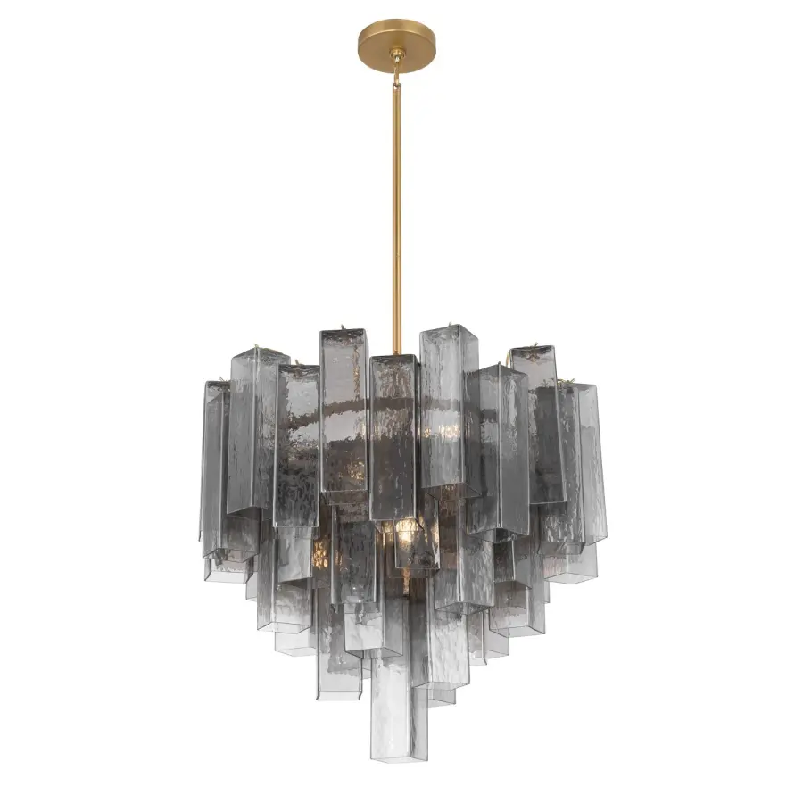 Torvento 9-Light Pendant in Legacy Brass - Image 1