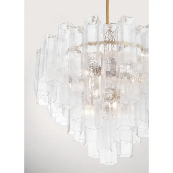 Torvento 32.75" 15-Light Pendant in Legacy Brass - Image 6