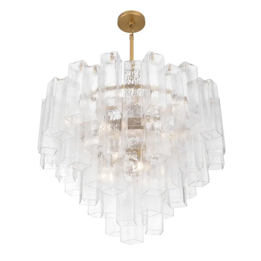 Torvento 32.75" 15-Light Pendant in Legacy Brass - Image 7