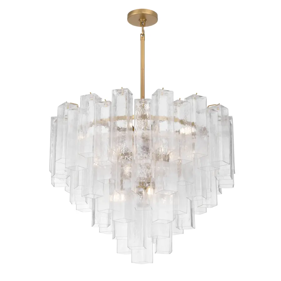 Torvento 32.75" 15-Light Pendant in Legacy Brass - Image 8