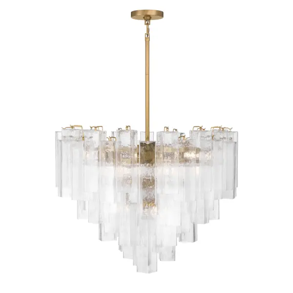 Torvento 32.75" 15-Light Pendant in Legacy Brass - Image 9