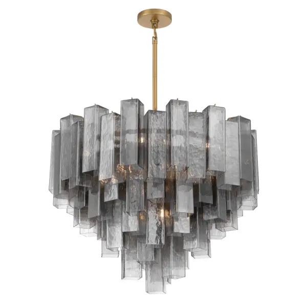Torvento 32.75" 15-Light Pendant in Legacy Brass - Image 8