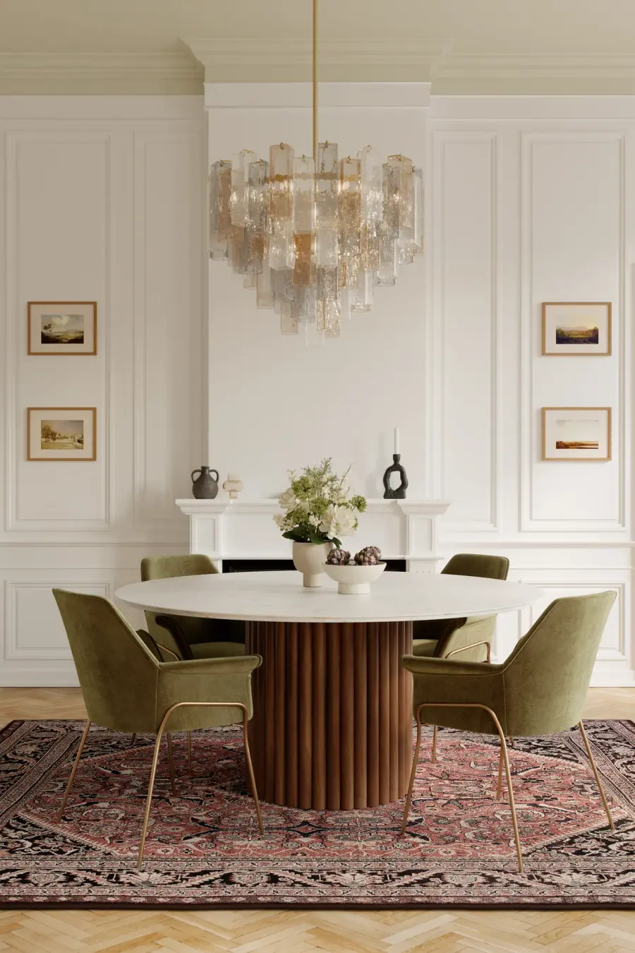 Torvento 32.75" 15-Light Pendant in Legacy Brass - Image 2