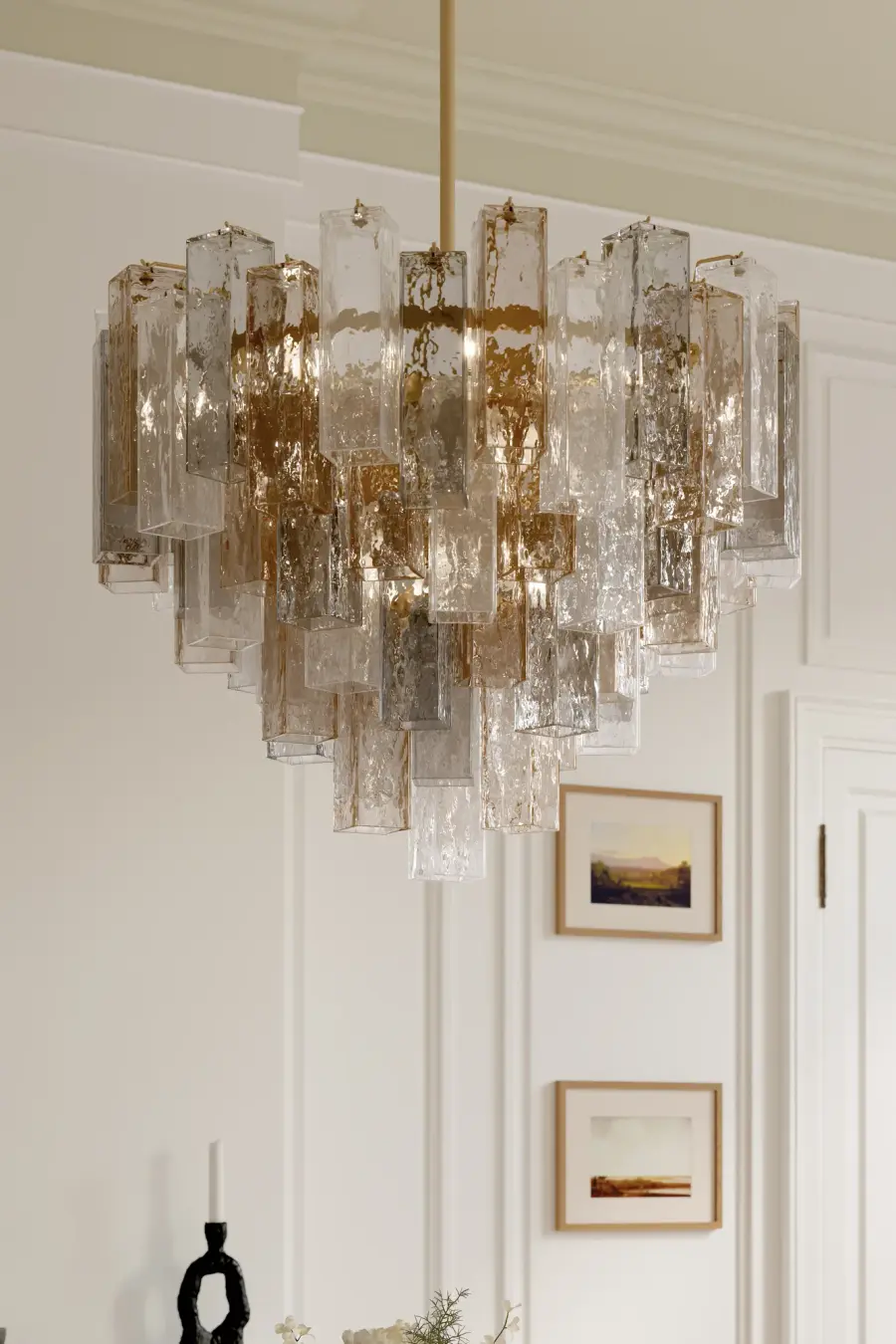 Torvento 32.75" 15-Light Pendant in Legacy Brass - Image 3