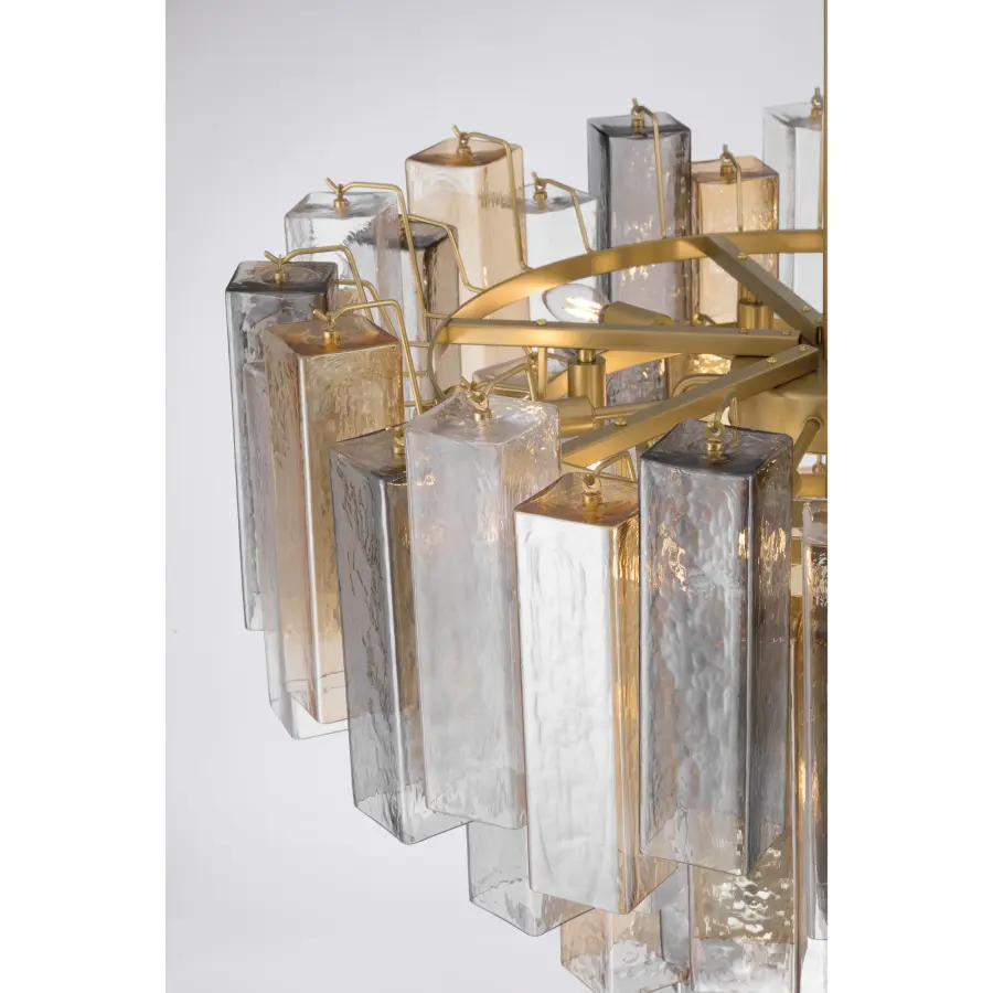 Torvento 32.75" 15-Light Pendant in Legacy Brass - Image 6
