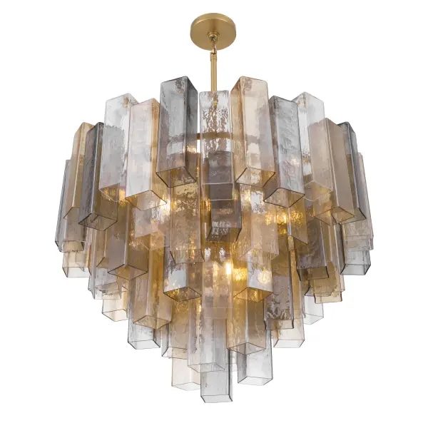 Torvento 32.75" 15-Light Pendant in Legacy Brass - Image 7