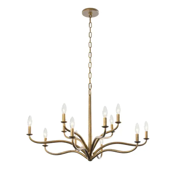 In Textured Dusken Brass by Metropolitan from the Dorianne collection