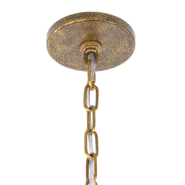 Dorianne 44" 16-Light Chandelier in Textured Dusken Brass - Image 3