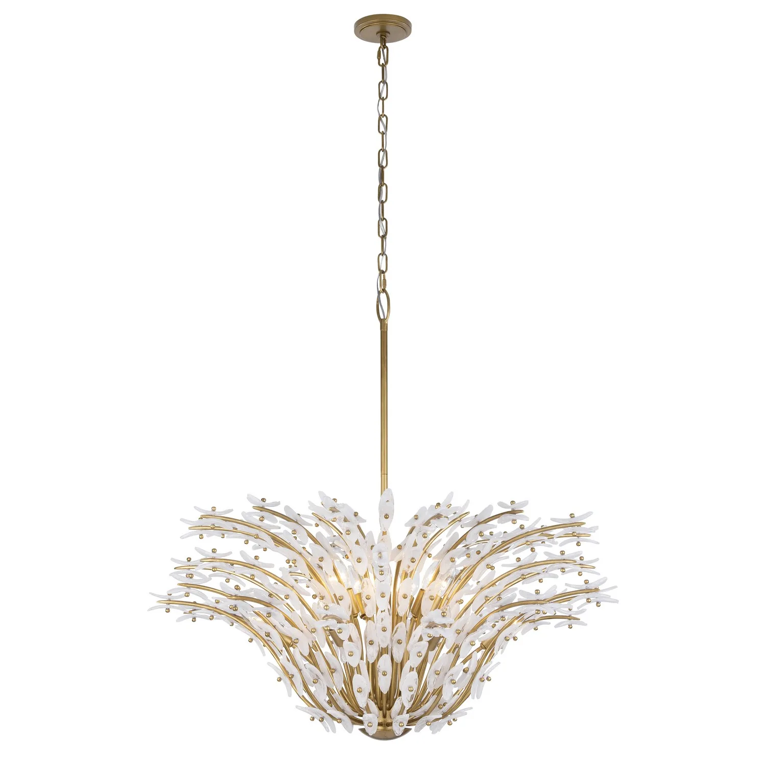 Sorra 14 Light Chandelier in Painted Legacy Brass
