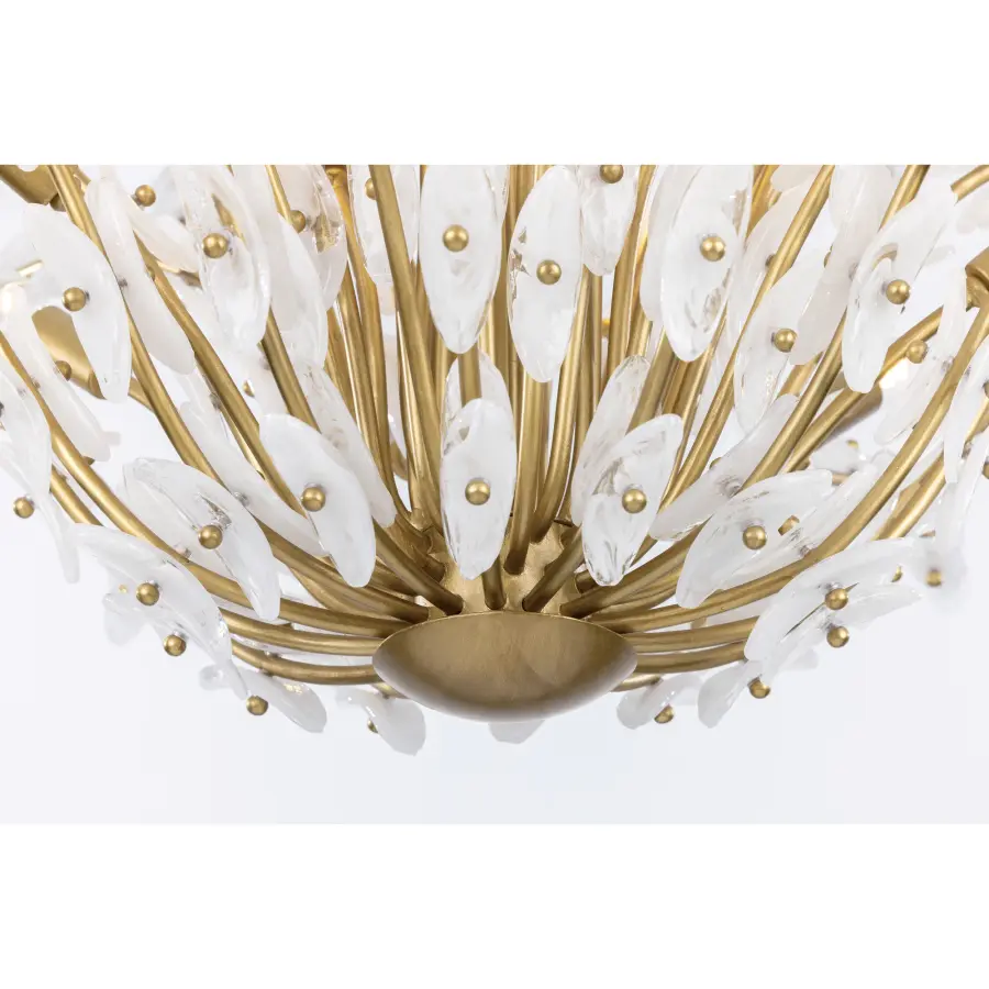 Sorra 40" 14-Light Chandelier in Legacy Brass - Image 6