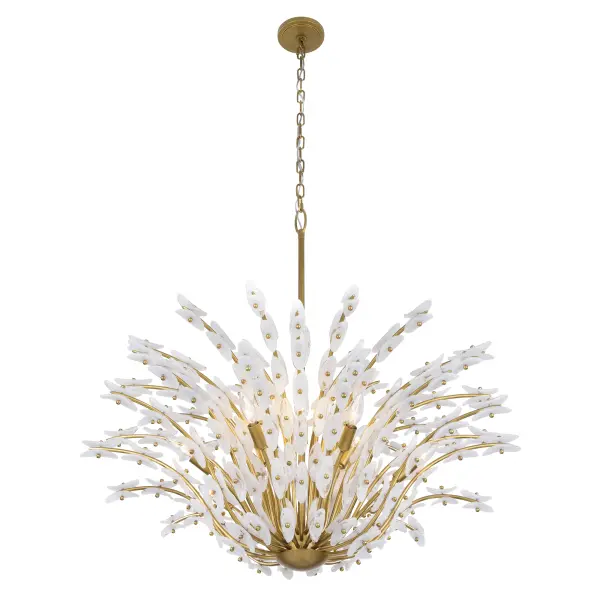 Sorra 40" 14-Light Chandelier in Legacy Brass - Image 8