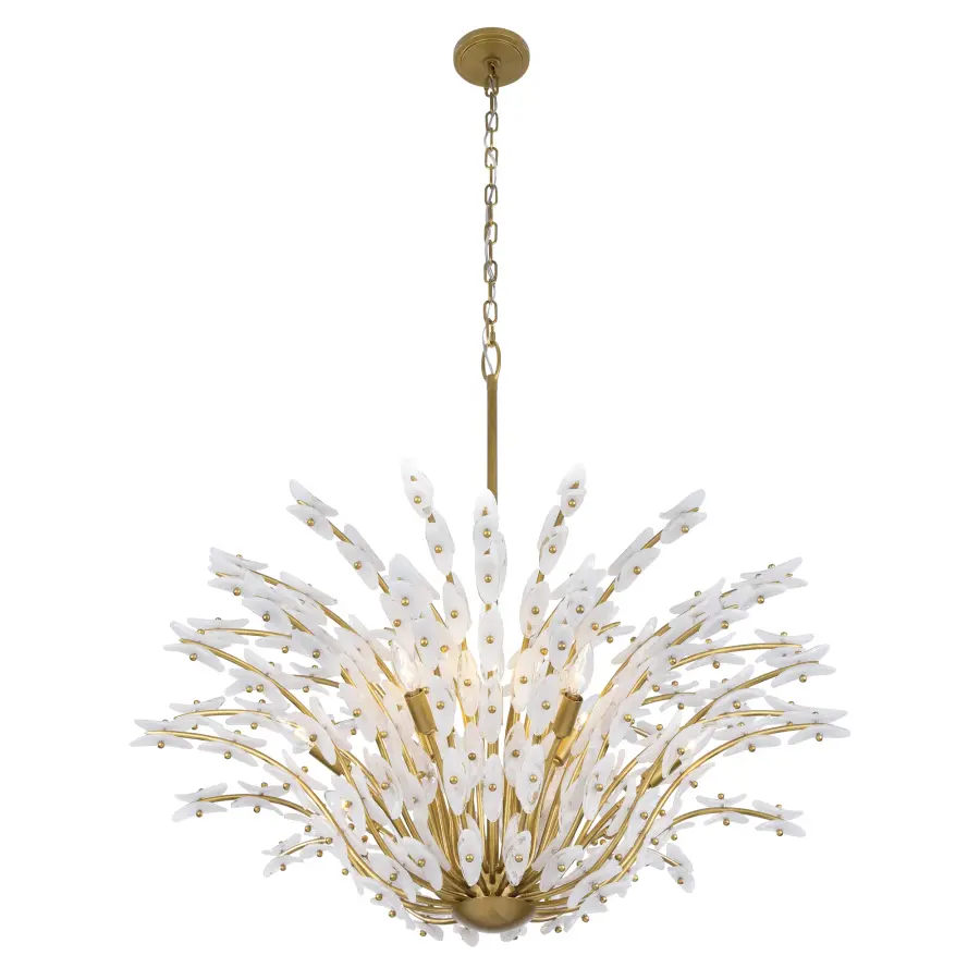 Sorra 40" 14-Light Chandelier in Legacy Brass - Image 8