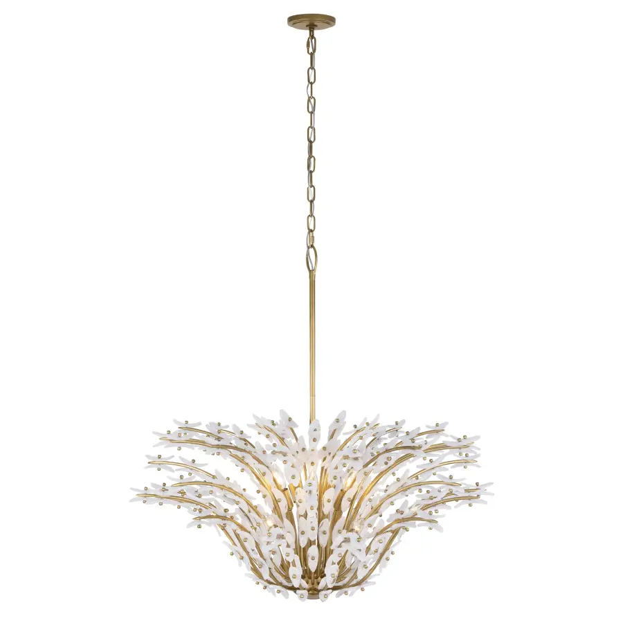 Sorra 40" 14-Light Chandelier in Legacy Brass - Image 10