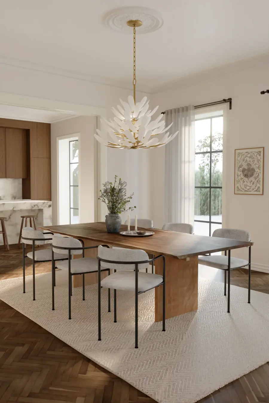 Vellinor 42" 10-Light Chandelier in Legacy Brass - Image 5