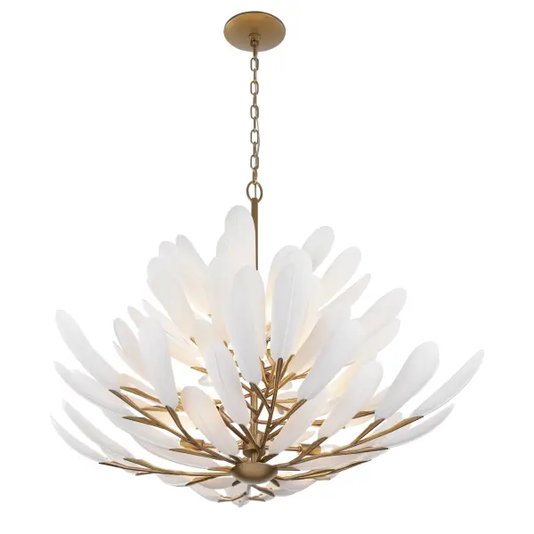 Vellinor 42" 10-Light Chandelier in Legacy Brass - Image 7