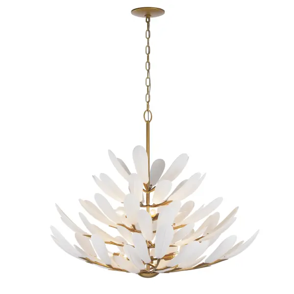 Vellinor 42" 10-Light Chandelier in Legacy Brass - Image 9