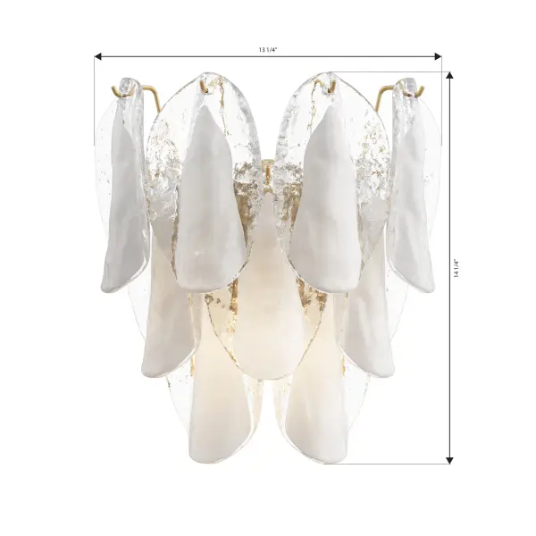 Verla Crest 2-Light Wall Sconce in Legacy Brass - Image 4