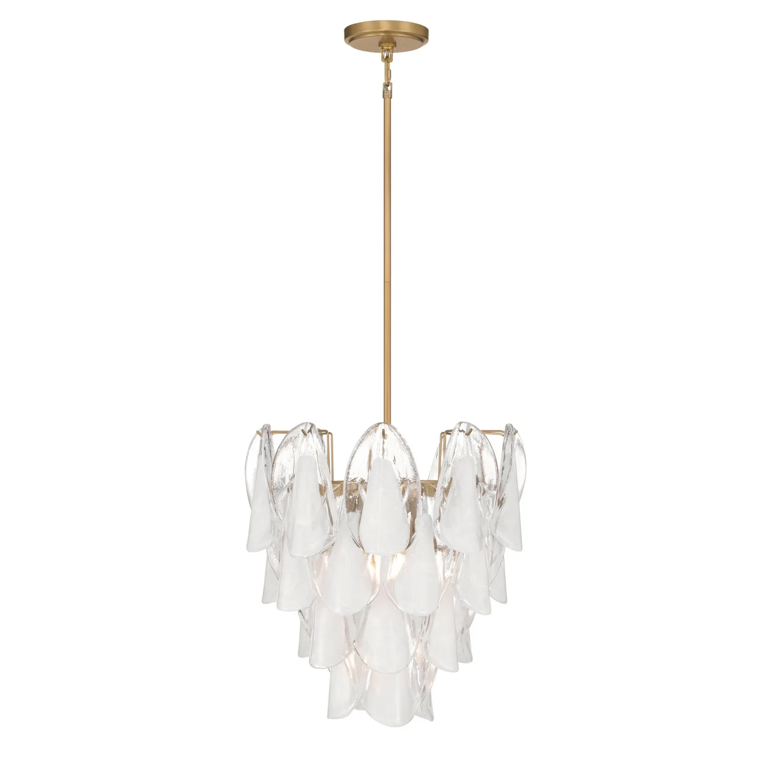 Verla Crest Five Light Pendant in Legacy Brass