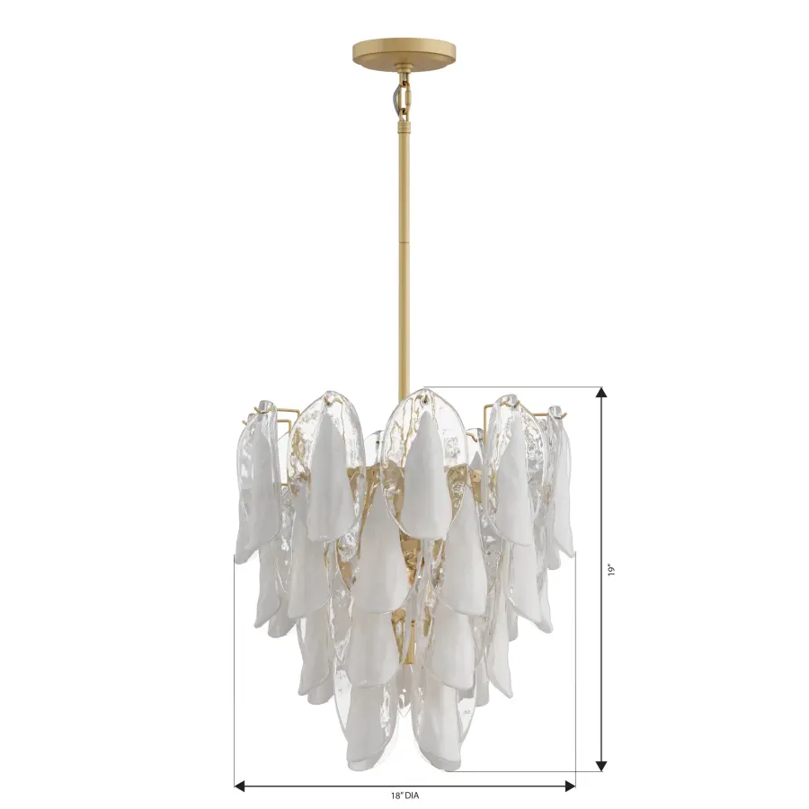 Verla Crest 18" 5-Light Pendant in Legacy Brass - Image 4