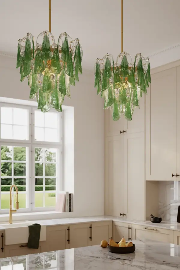 Verla Crest 18" 5-Light Pendant in Legacy Brass - Image 3