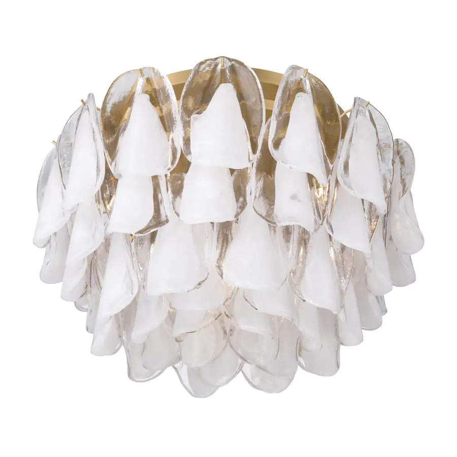 Verla Crest 24" 6-Light Flush Mount in Legacy Brass - Image 1