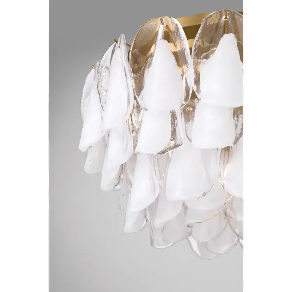 Verla Crest 24" 6-Light Flush Mount in Legacy Brass - Image 5
