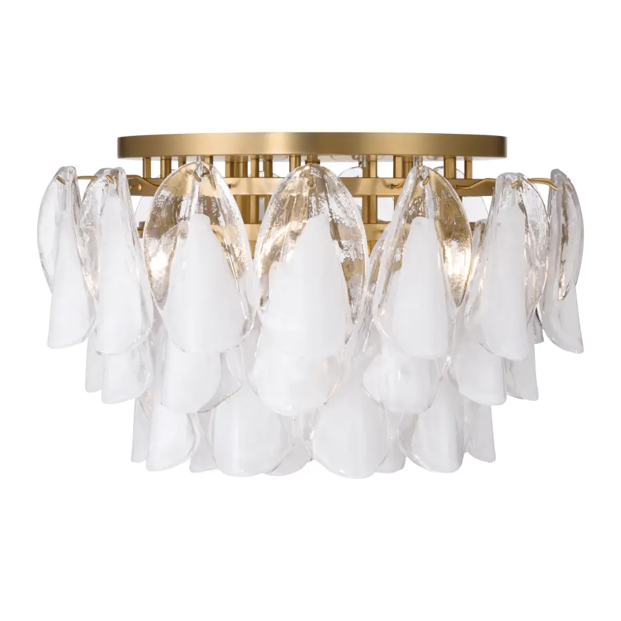 Verla Crest 24" 6-Light Flush Mount in Legacy Brass - Image 8