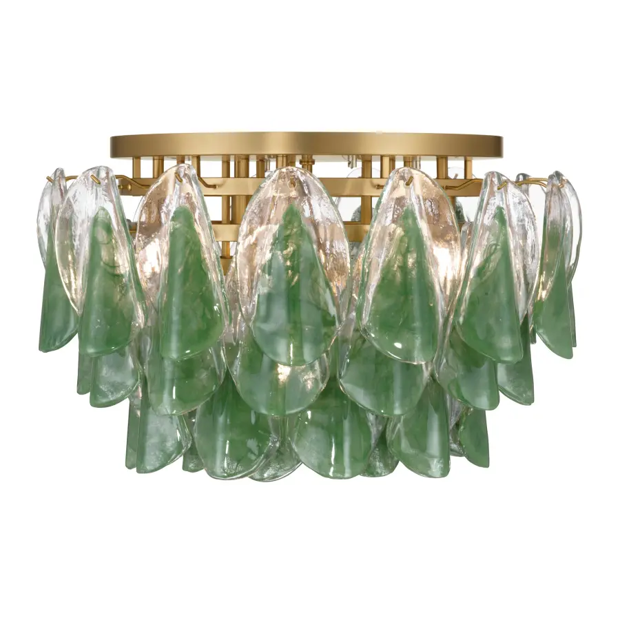 Verla Crest 24" 6-Light Flush Mount in Legacy Brass - Image 9