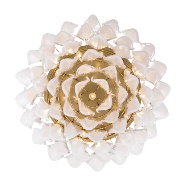 Verla Crest 31.25" 11-Light Flush Mount in Legacy Brass - Image 6
