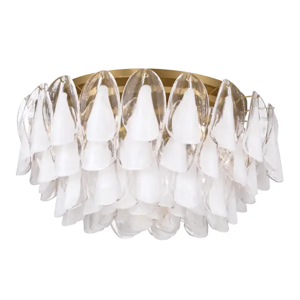 Verla Crest 31.25" 11-Light Flush Mount in Legacy Brass - Image 8