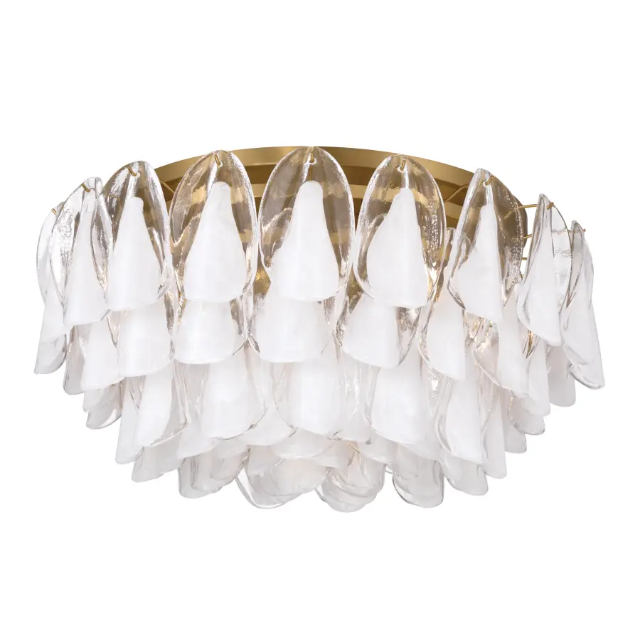 Verla Crest 31.25" 11-Light Flush Mount in Legacy Brass - Image 8