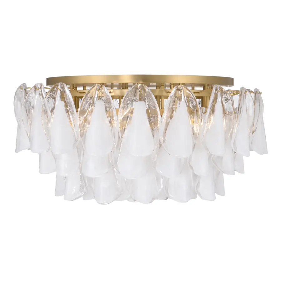 Verla Crest 31.25" 11-Light Flush Mount in Legacy Brass - Image 9