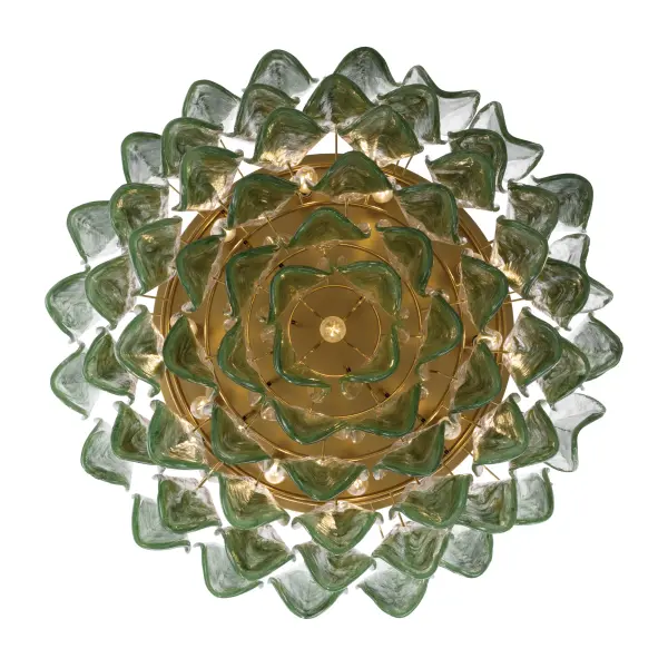 Verla Crest 31.25" 11-Light Flush Mount in Legacy Brass - Image 6