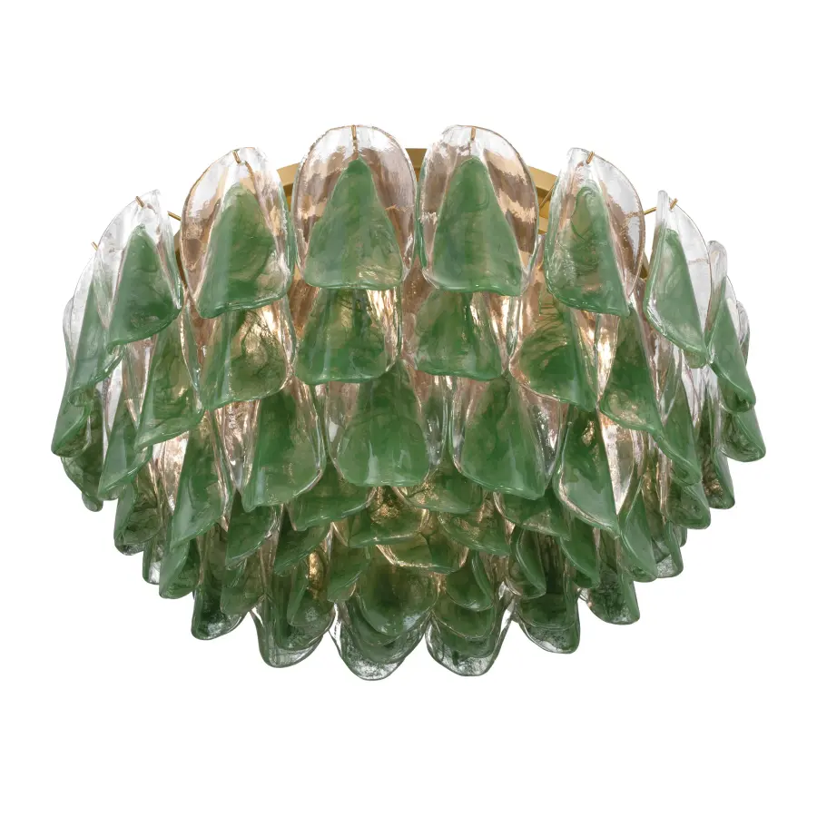 Verla Crest 31.25" 11-Light Flush Mount in Legacy Brass - Image 7
