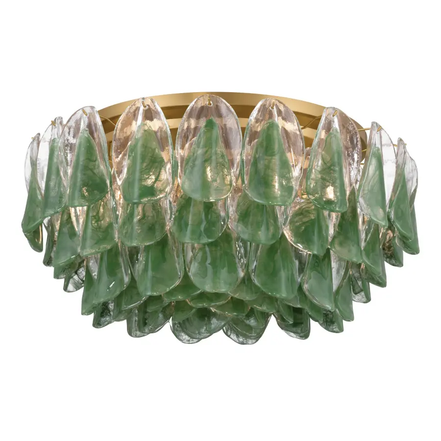 Verla Crest 31.25" 11-Light Flush Mount in Legacy Brass - Image 8