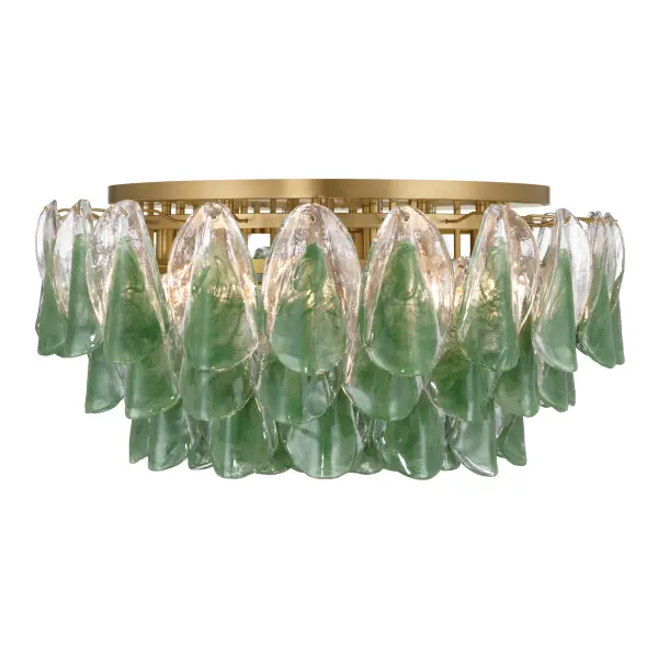 Verla Crest 31.25" 11-Light Flush Mount in Legacy Brass - Image 9