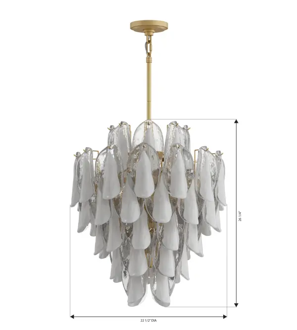 Verla Crest 22.5" 13-Light Pendant - Image 4
