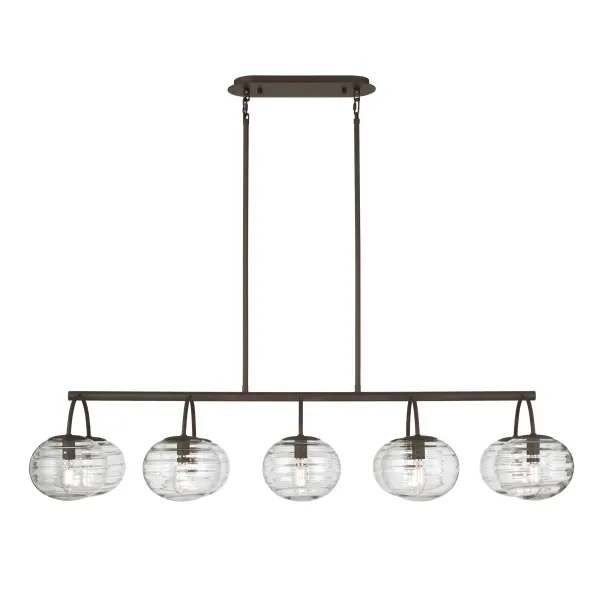 Lenora 47" 10-Light Linear Chandelier in Dark Bronze - Image 10