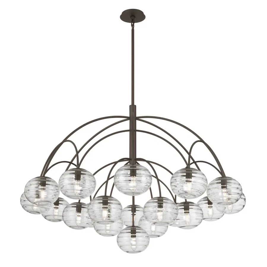 Lenora 47.75" 19-Light Chandelier in Dark Bronze - Image 1