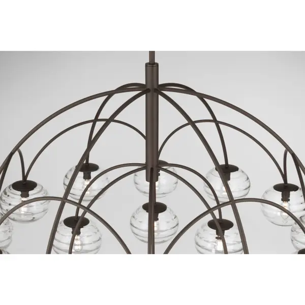 Lenora 47.75" 19-Light Chandelier in Dark Bronze - Image 6