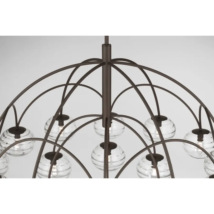 Lenora 47.75" 19-Light Chandelier in Dark Bronze - Image 6