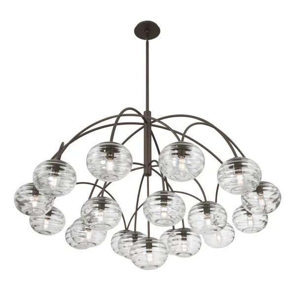 Lenora 47.75" 19-Light Chandelier in Dark Bronze - Image 8