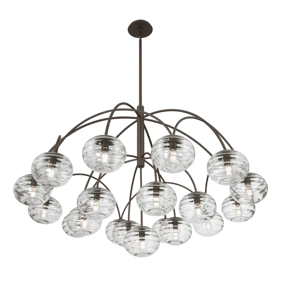 Lenora 47.75" 19-Light Chandelier in Dark Bronze - Image 8