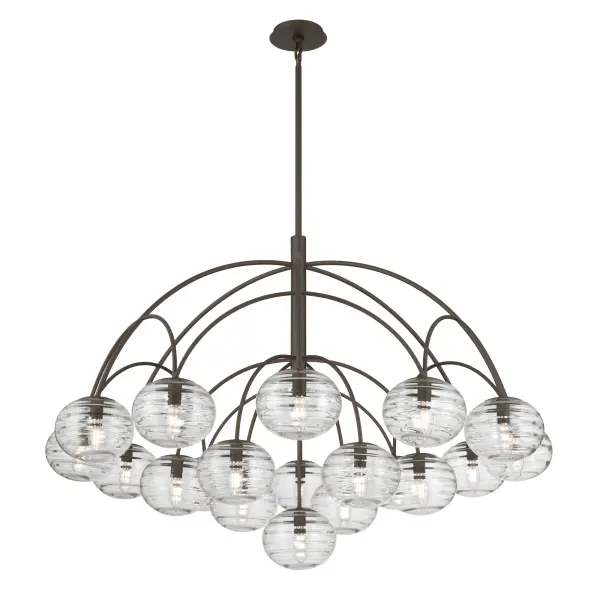 Lenora 47.75" 19-Light Chandelier in Dark Bronze - Image 9