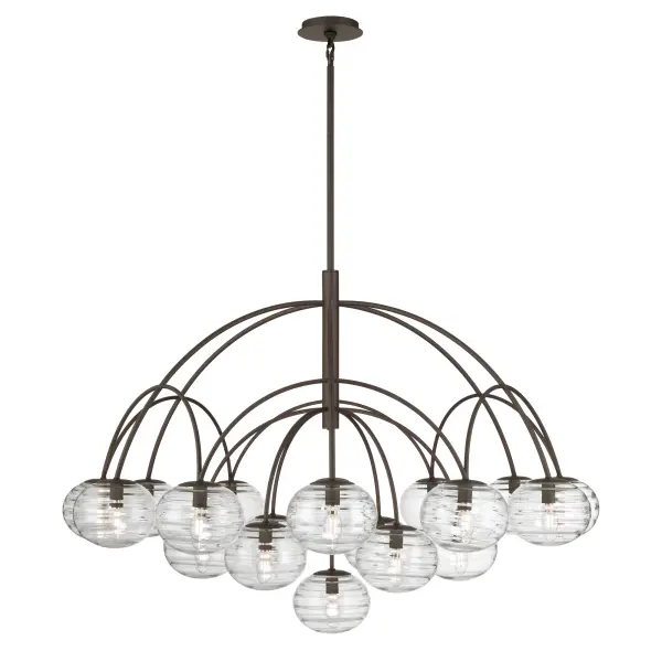 Lenora 47.75" 19-Light Chandelier in Dark Bronze - Image 10