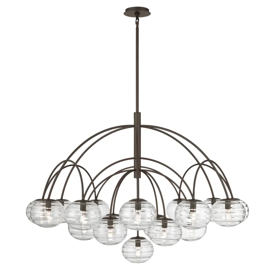 Lenora 47.75" 19-Light Chandelier in Dark Bronze - Image 10