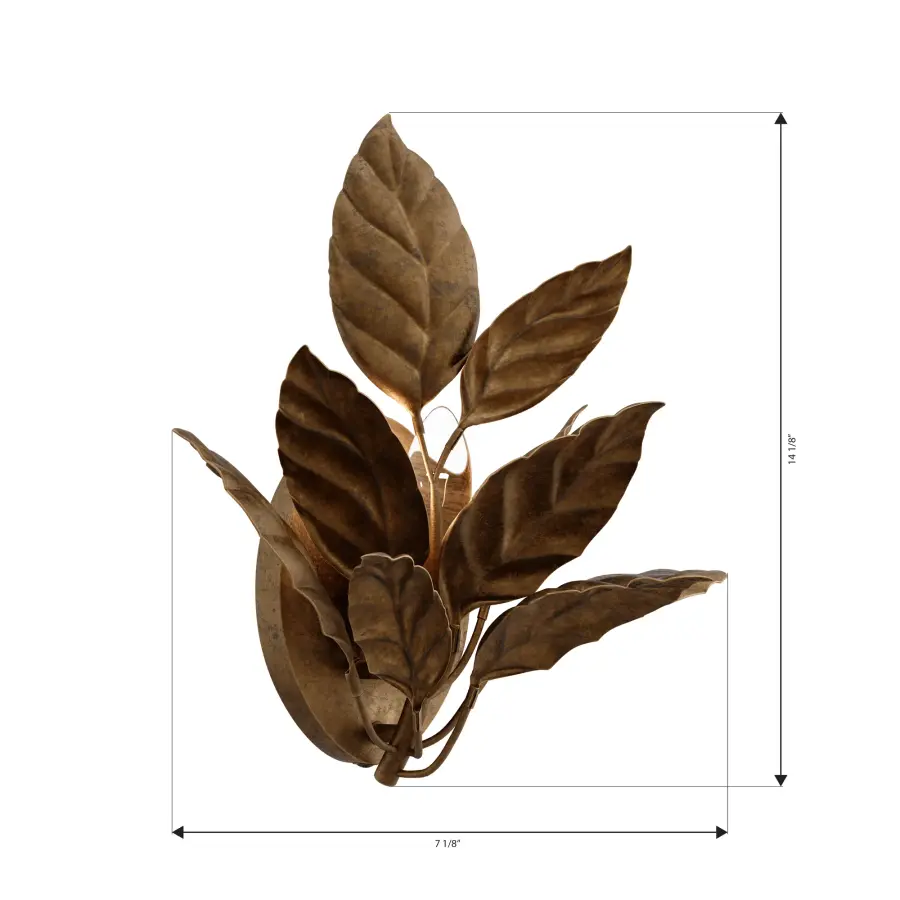 Seraphine 2-Light Wall Sconce in Weathered Gold - Image 2