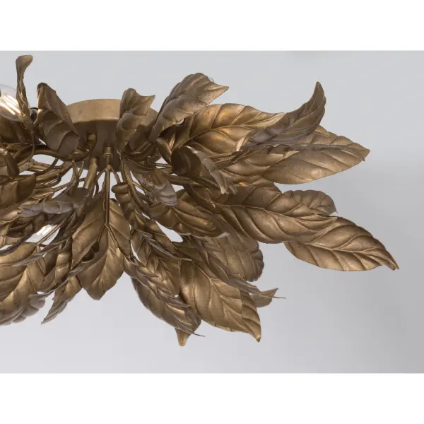 Seraphine 29.5" 6-Light Flush Mount in Weathered Gold - Image 6