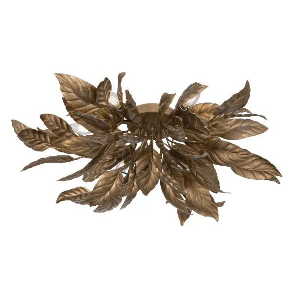 Seraphine 29.5" 6-Light Flush Mount in Weathered Gold - Image 8